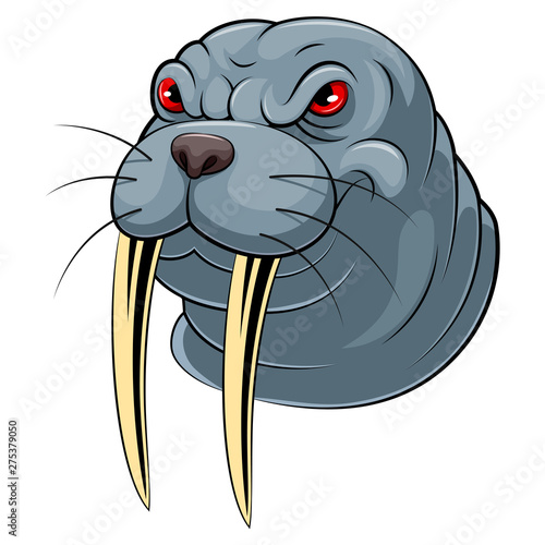 Mascot Head of an walrus