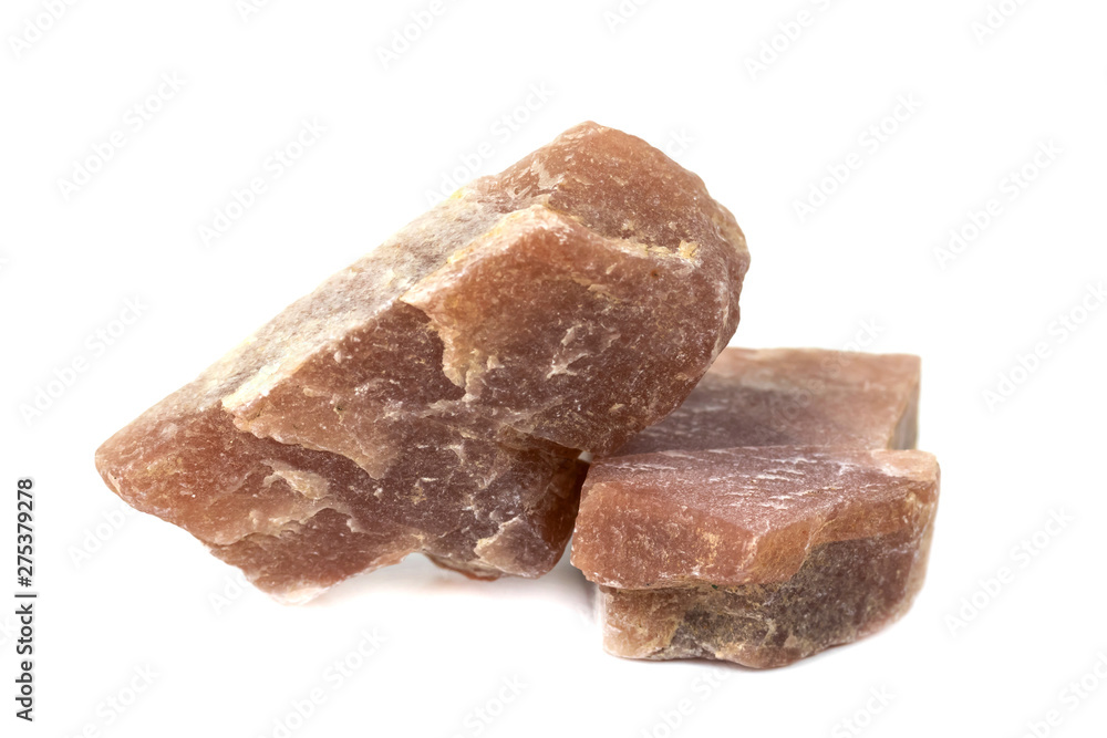 Sunstone mineral for accessories industrial isolate on white background Sunstone mineral for accessories industrial isolate on white background