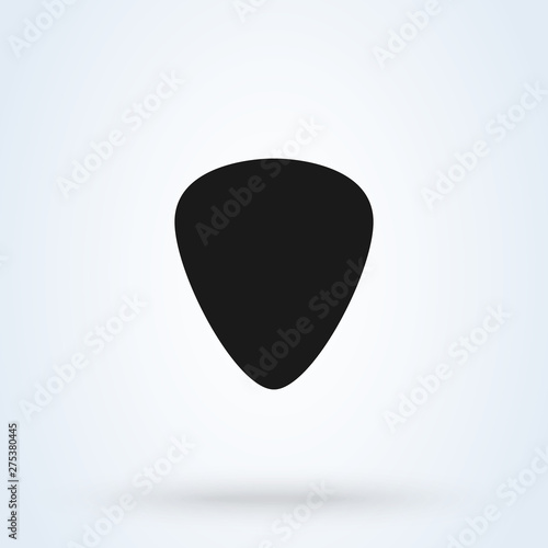 Guitar pic Simple vector modern icon design illustration.