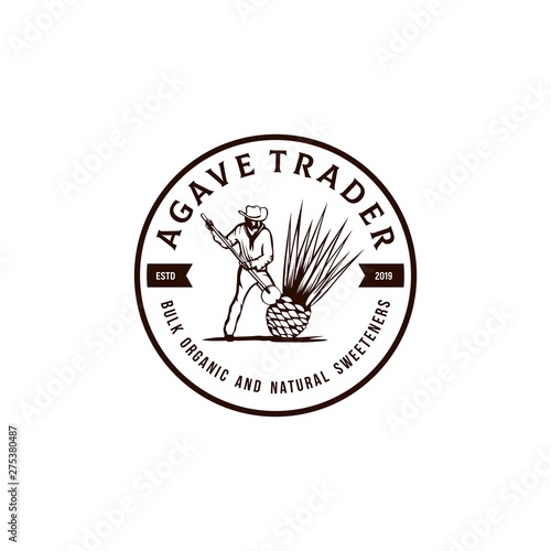 Agave Trader Vintage Logo Inspiration