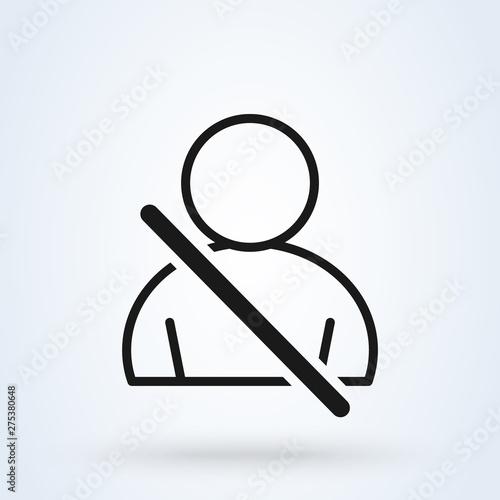 Emniyet kemeri ve adam. Simple vector modern icon design illustration.