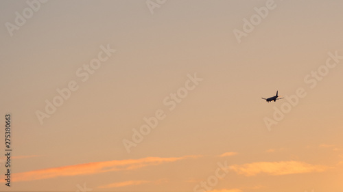 Plane at Sunset 2