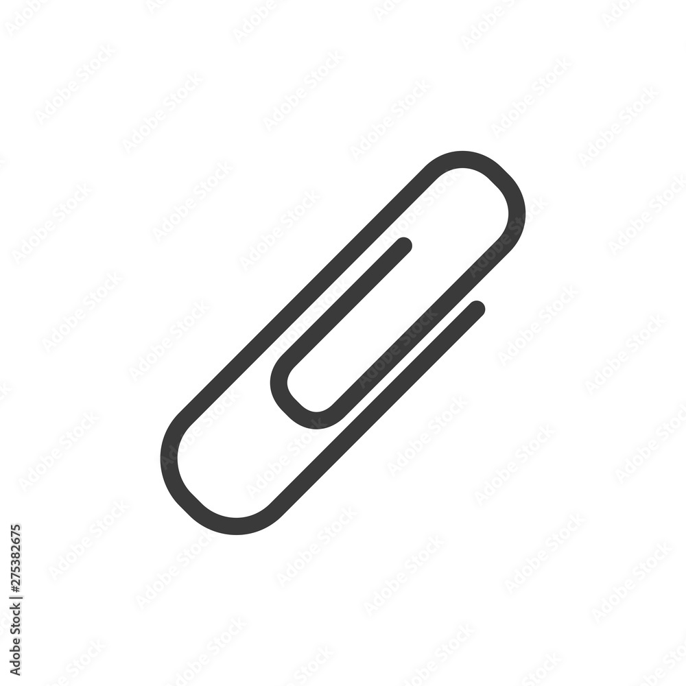 Attachment, paperclip icon template black color editable. Paperclip symbol vector sign isolated on white background. Simple logo vector illustration for graphic and web design. Attachment, paperclip icon template black color editable. Paperclip symbol vector sign isolated on white background. Simple logo vector illustration for graphic and web design.