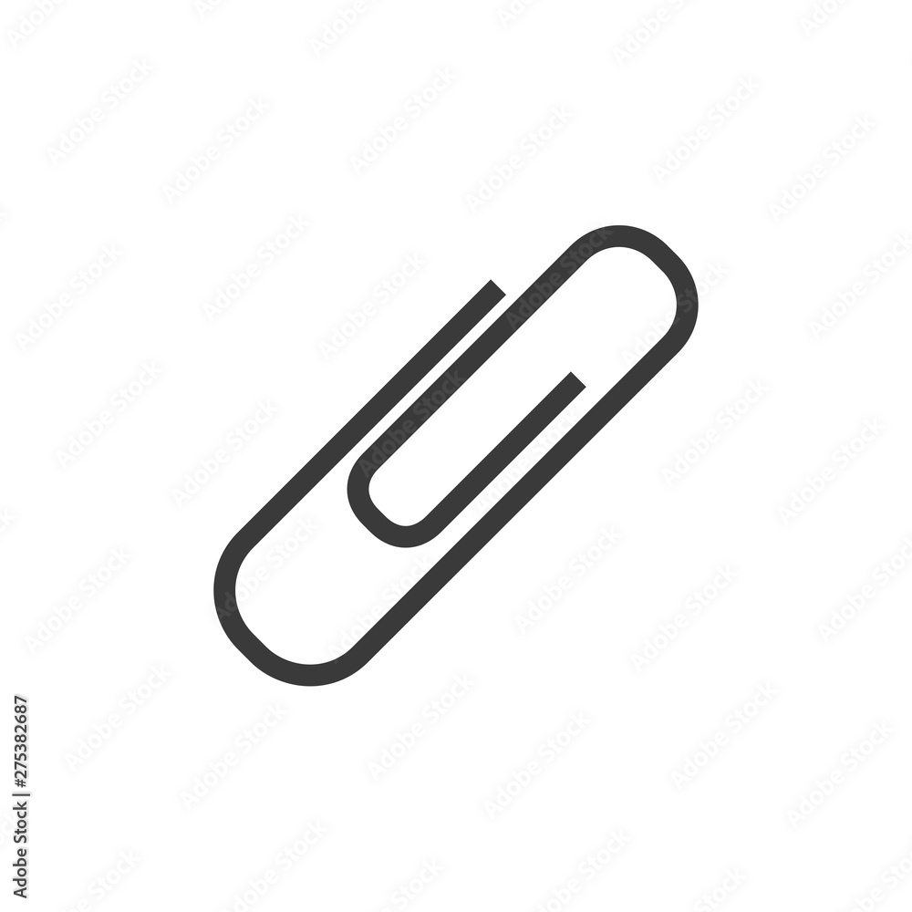Attachment, paperclip icon template black color editable. Paperclip symbol vector sign isolated on white background. Simple logo vector illustration for graphic and web design. Attachment, paperclip icon template black color editable. Paperclip symbol vector sign isolated on white background. Simple logo vector illustration for graphic and web design.