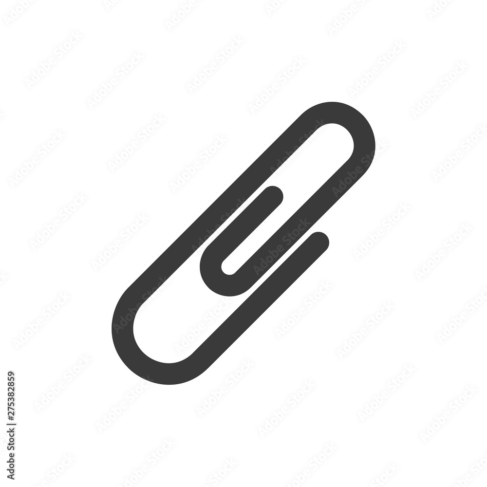 Attachment, paperclip icon template black color editable. Paperclip symbol vector sign isolated on white background. Simple logo vector illustration for graphic and web design. Attachment, paperclip icon template black color editable. Paperclip symbol vector sign isolated on white background. Simple logo vector illustration for graphic and web design.
