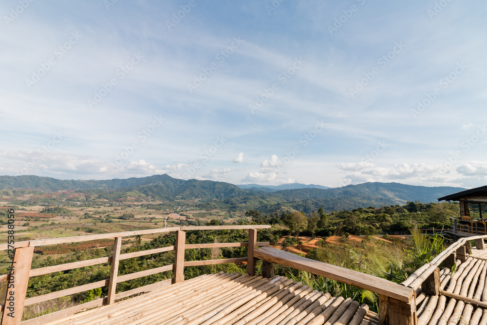 Magic Mountain is famous coffee shop in Phu Lung ka in Phayao province, Thailand