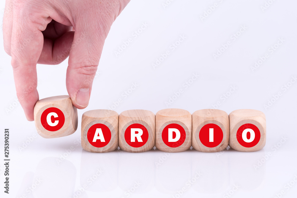 Φωτογραφία Wort CARDIO für einen Kardiologen und Arzt