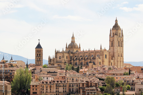 View to the center of Segovia  Spain 