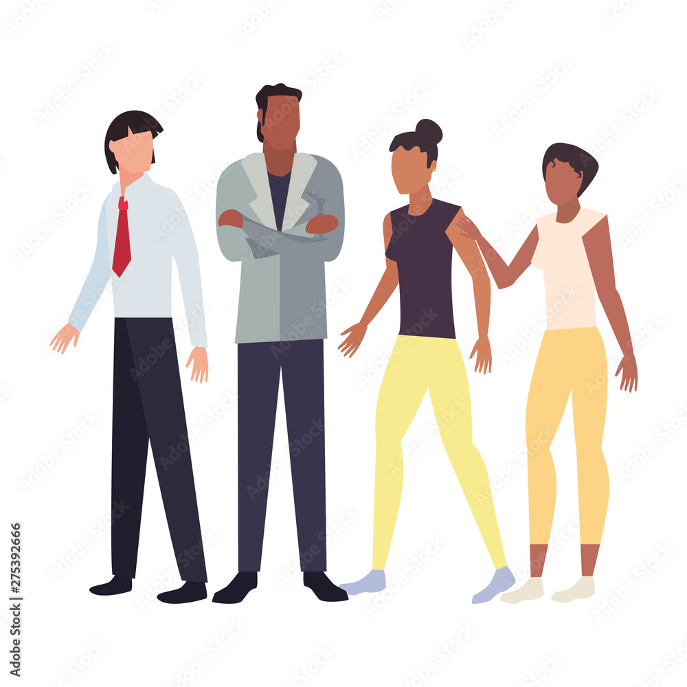Fototapeta premium people team work icon vector ilustration
