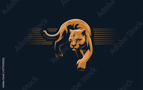 The image of a cougar or panther.