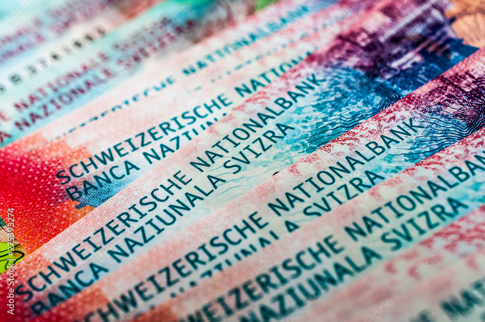 Fototapeta premium Schweizer Franken