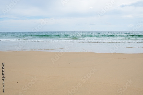 Fototapeta Naklejka Na Ścianę i Meble -  Beautiful and clean beach. copy space.