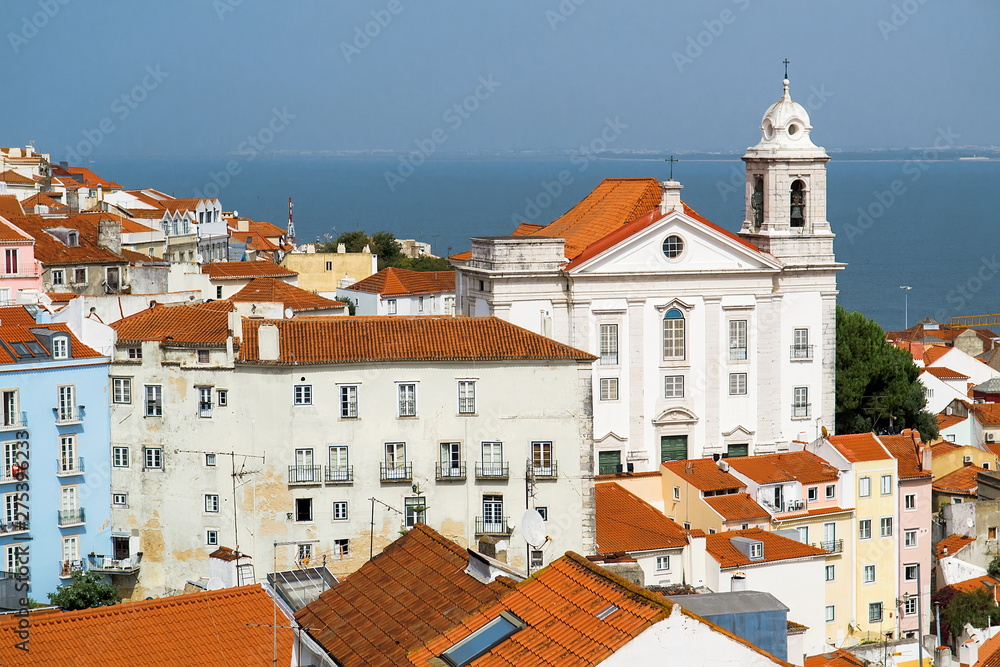 Panoramic view of the Lisbon, Portugal