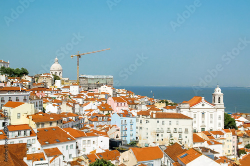Panoramic view of the Lisbon, Portugal