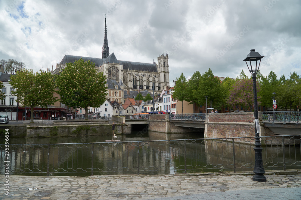 Amiens Cathedral with old city centre