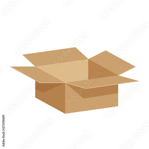 open crate boxes 3d, cardboard box brown, flat style cardboard parcel boxes, packaging cargo open, isometric boxes brown, packaging box open brown icon, symbol carton box isolated on white background