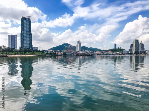 cityscape reflection in Thailand