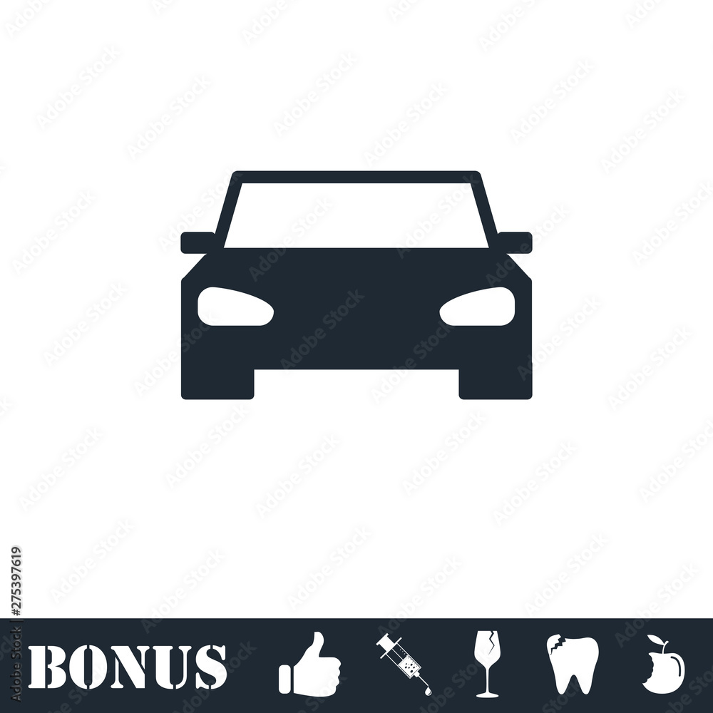 Car icon flat Car icon flat