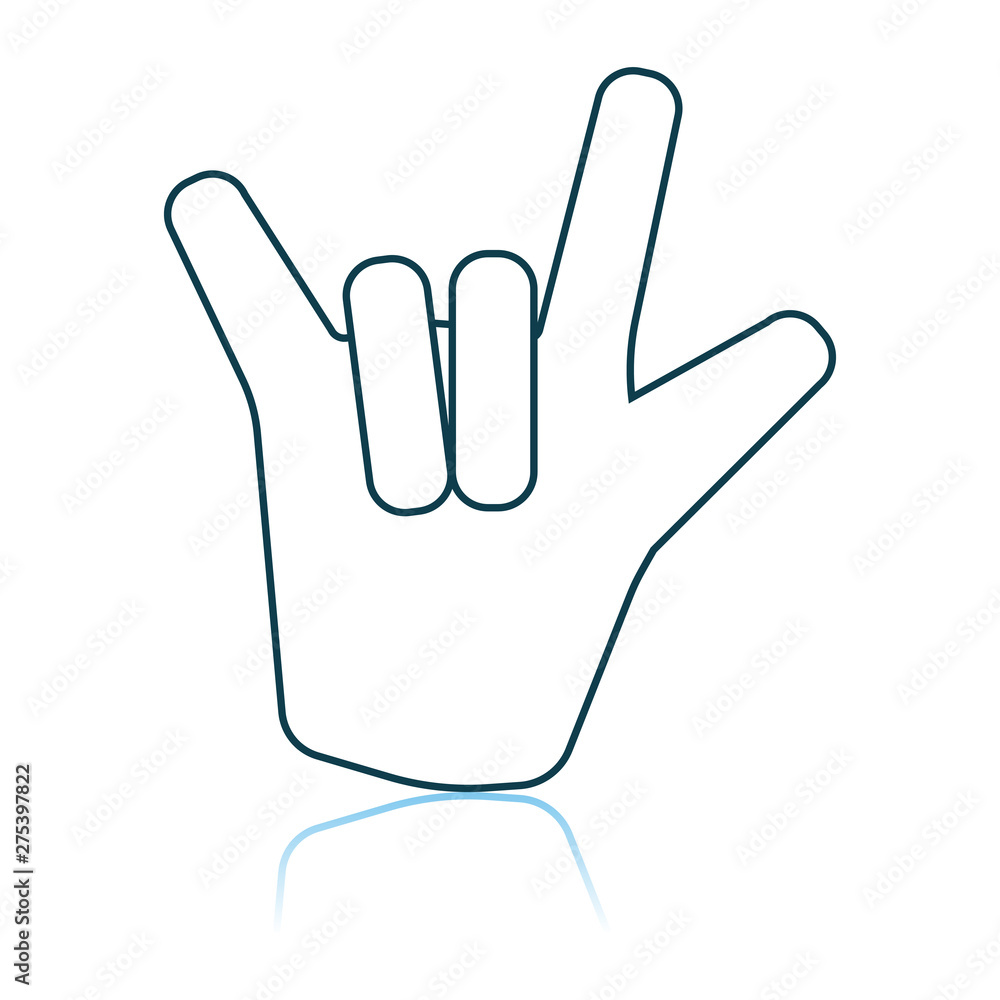 Rock Hand Icon Rock Hand Icon
