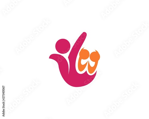 Adoption and Community, network social icon template