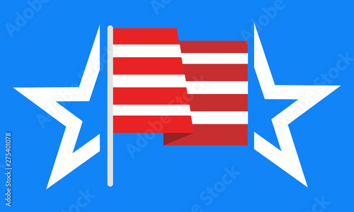 Presidential Debate USA Flag