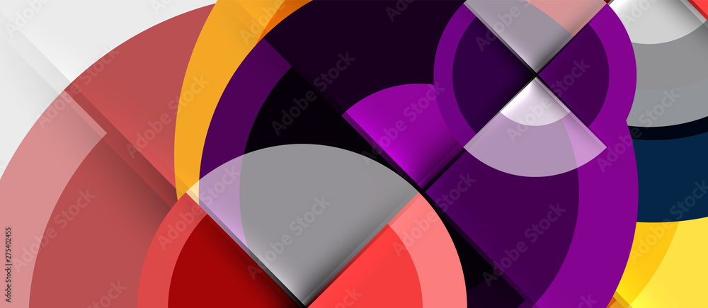 Geometric design abstract background - circles Geometric design abstract background - circles