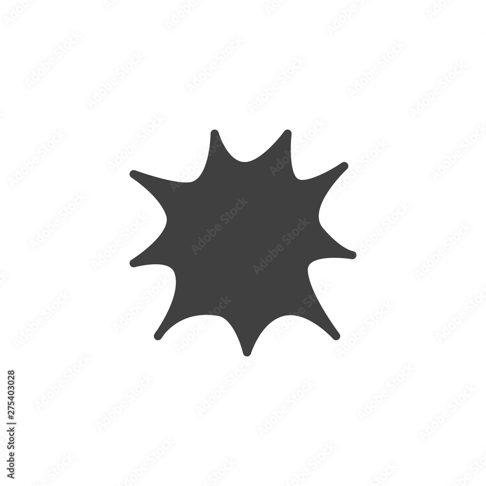 Conversation bubble vector icon. filled flat sign for mobile concept and web design. Explosion speech bubble glyph icon. Symbol, logo illustration. Vector graphics Conversation bubble vector icon. filled flat sign for mobile concept and web design. Explosion speech bubble glyph icon. Symbol, logo illustration. Vector graphics