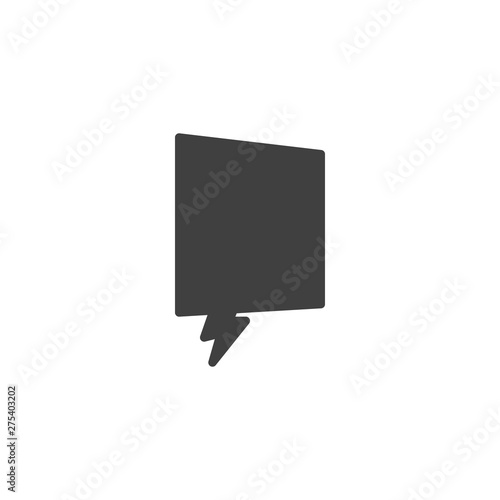 Wallpaper Mural Speech square vector icon. filled flat sign for mobile concept and web design. Chat message glyph icon. Conversation symbol, logo illustration. Vector graphics Torontodigital.ca