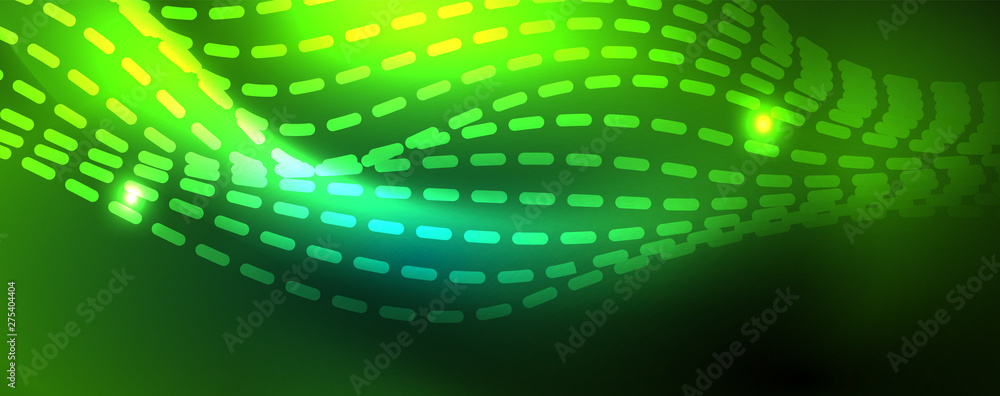 Shiny neon vector wave line abstract background, motion concept Shiny neon vector wave line abstract background, motion concept