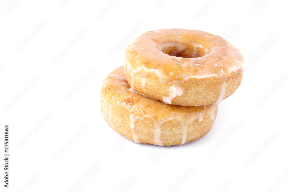 Ricebury Donut with sugar isolated on white background Ricebury Donut with sugar isolated on white background