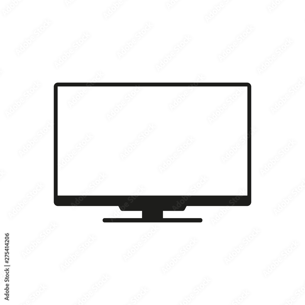 Icon of TV. Vector illustration Icon of TV. Vector illustration