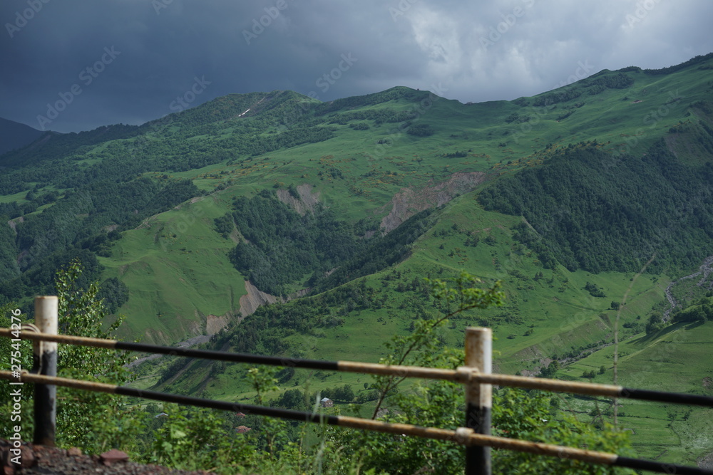 fence in the mountains