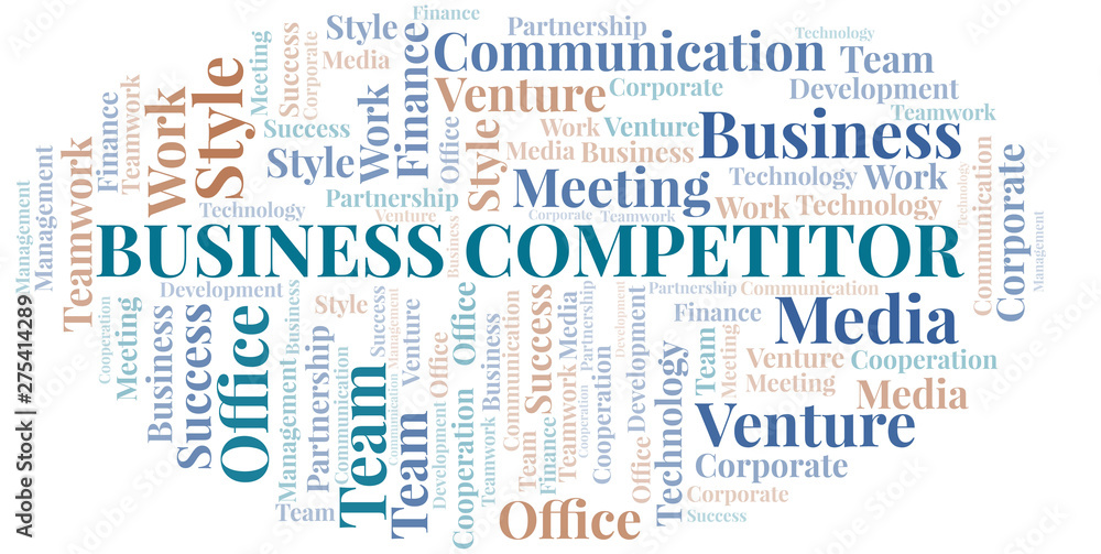 Business Competitor word cloud. Collage made with text only. Business Competitor word cloud. Collage made with text only.