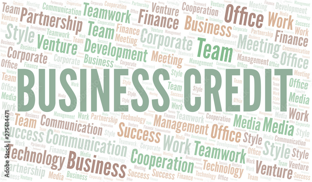 Business Credit word cloud. Collage made with text only. Business Credit word cloud. Collage made with text only.