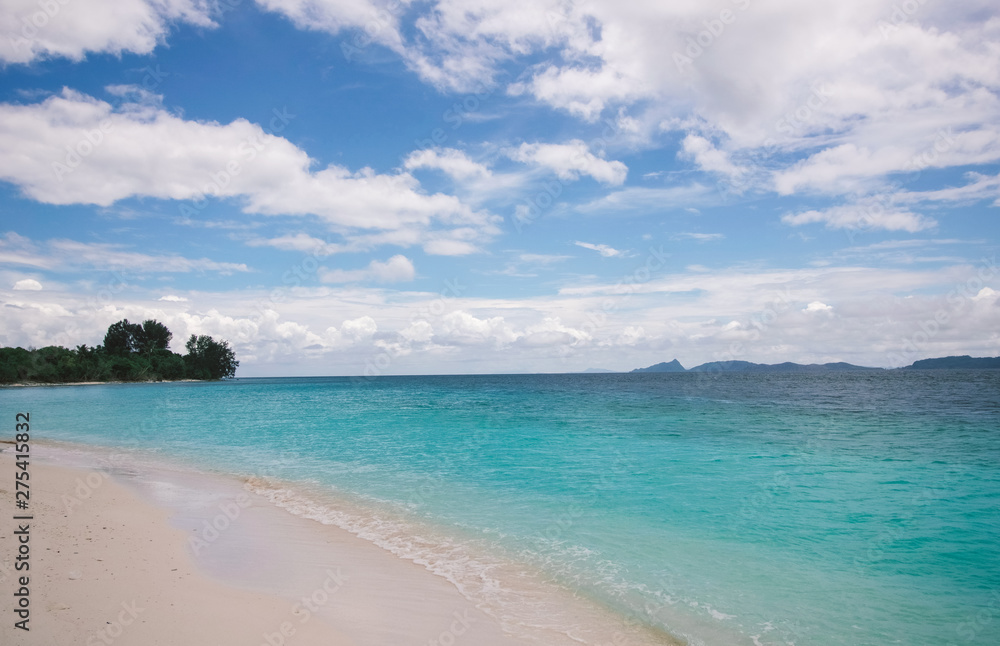 beautiful seascape in tropical archipelago