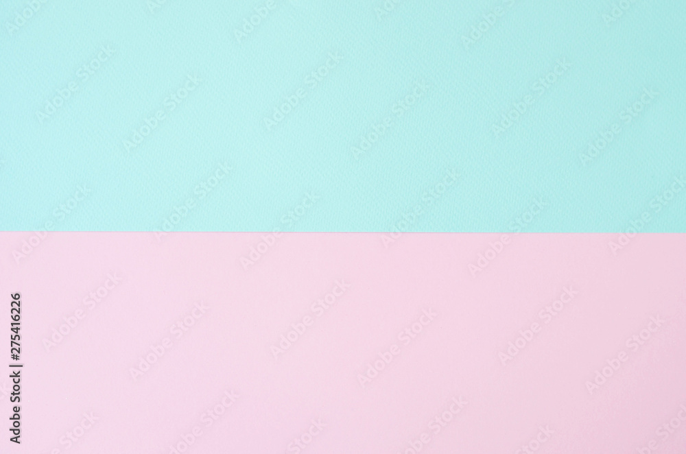 Minimalistic paper background in green and pink.