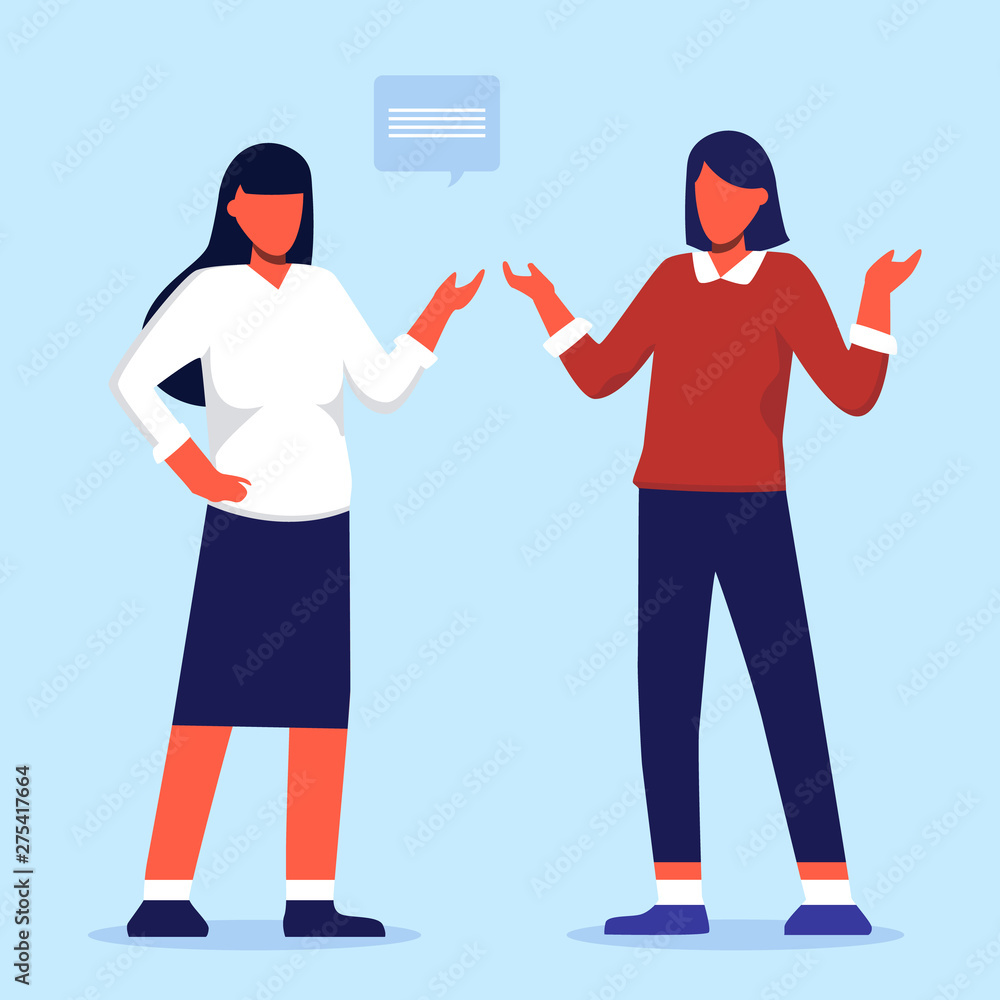 Businessman and business woman talking at working place vector illustration set. Team, boss, businesswoman, secretary and clients characters. Office life business concept. Businessman and business woman talking at working place vector illustration set. Team, boss, businesswoman, secretary and clients characters. Office life business concept.