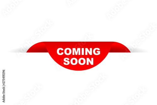 red banner coming soon