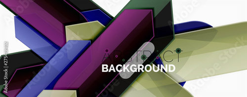 Abstract color lines dynamic background, modern material design style