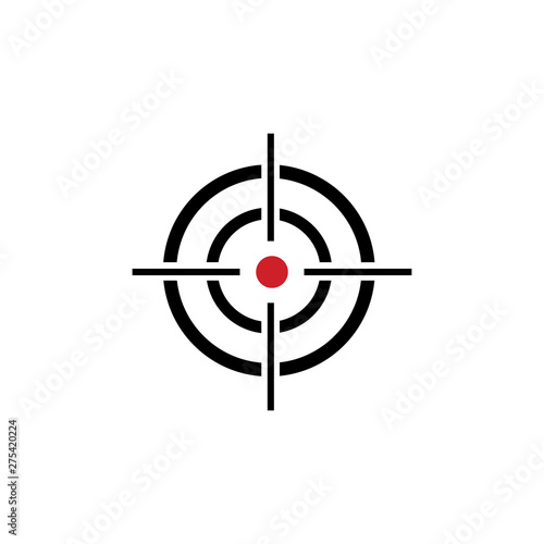 Cuadro en lienzo illustration of target icon