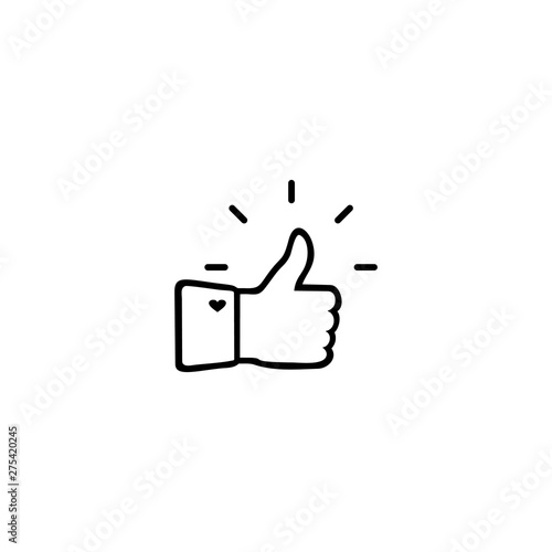 illustration of thumbs up icon