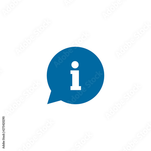 information with speech bubble