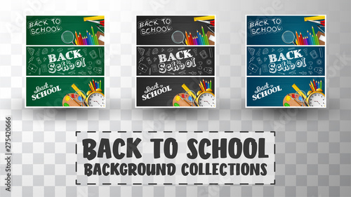 Back to school background collections