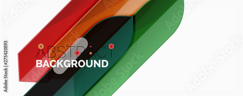 Abstract color lines dynamic background, modern material design style