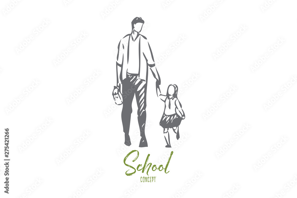 School concept sketch. Isolated vector illustration School concept sketch. Isolated vector illustration