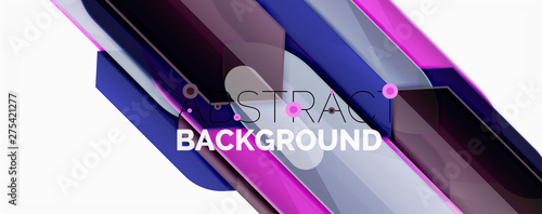 Abstract color lines dynamic background, modern material design style