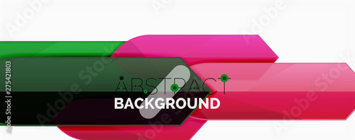 Abstract color lines dynamic background, modern material design style