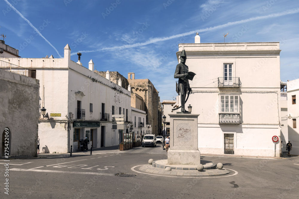 Streets and monuments in tarifa, south of Spain