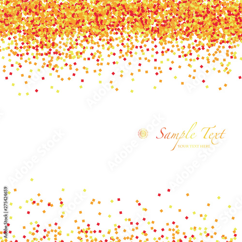 vector background of orange glitter