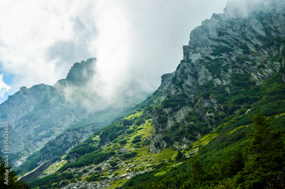 The Transylvanian scenery of the Carpathian mountains The Transylvanian scenery of the Carpathian mountains